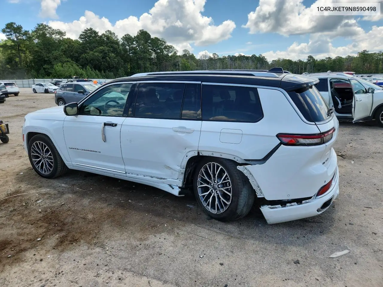 2022 Jeep Grand Cherokee L Summit VIN: 1C4RJKET9N8590498 Lot: 62170745