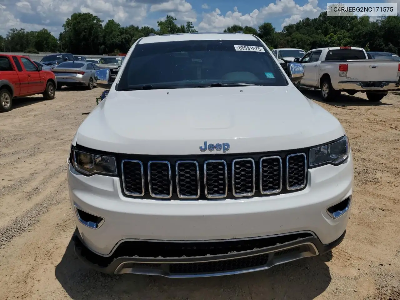 2022 Jeep Grand Cherokee Limited VIN: 1C4RJEBG2NC171575 Lot: 65591675