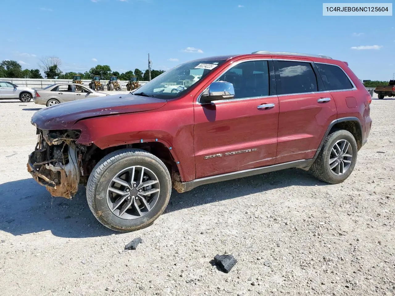 2022 Jeep Grand Cherokee Limited VIN: 1C4RJEBG6NC125604 Lot: 66224225
