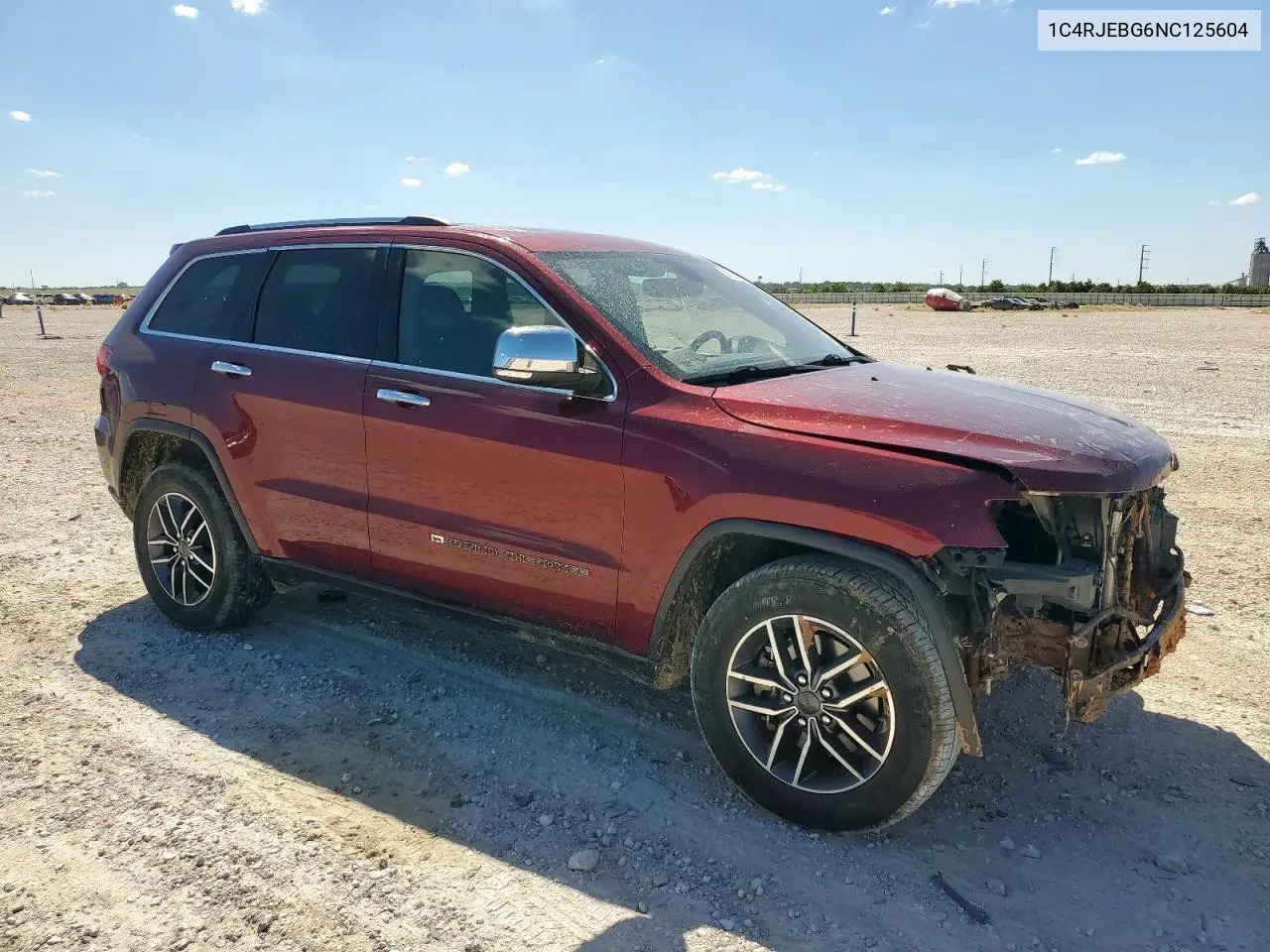 2022 Jeep Grand Cherokee Limited VIN: 1C4RJEBG6NC125604 Lot: 66224225