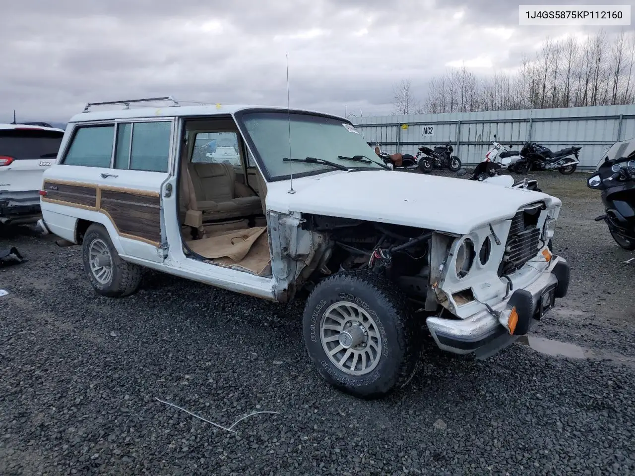 1989 Jeep Grand Wagoneer VIN: 1J4GS5875KP112160 Lot: 49066065