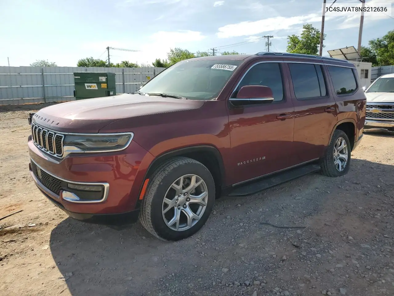 2022 Jeep Wagoneer Series I VIN: 1C4SJVAT8NS212636 Lot: 55586755
