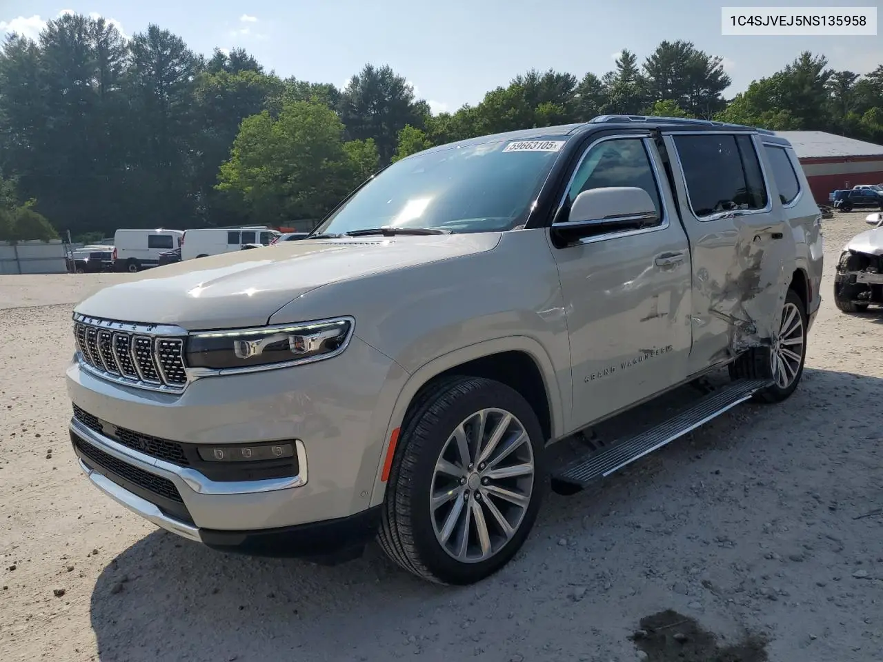 2022 Jeep Grand Wagoneer Series I VIN: 1C4SJVEJ5NS135958 Lot: 59663105