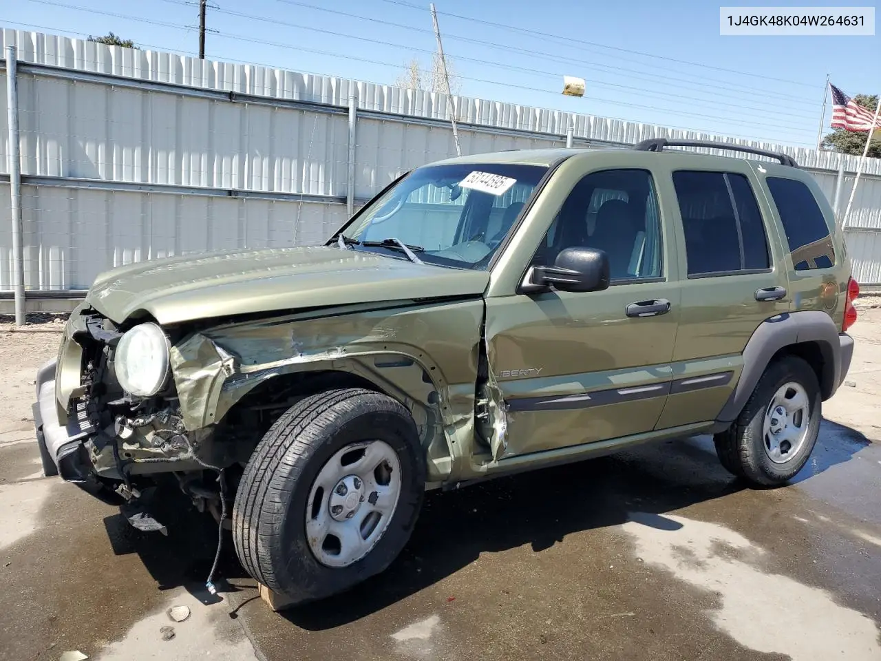2004 Jeep Liberty Sport VIN: 1J4GK48K04W264631 Lot: 53144595