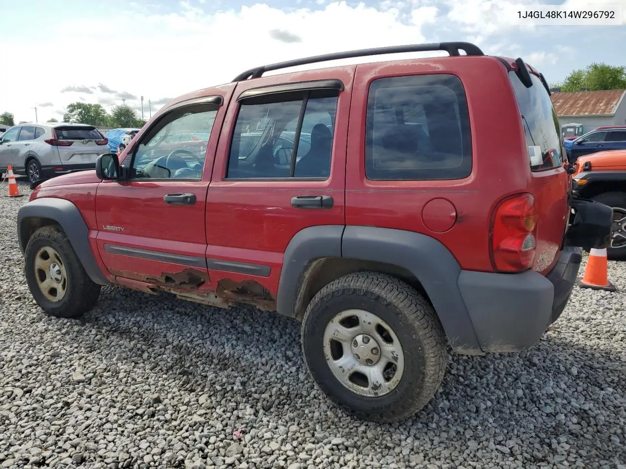2004 Jeep Liberty Sport VIN: 1J4GL48K14W296792 Lot: 56937515
