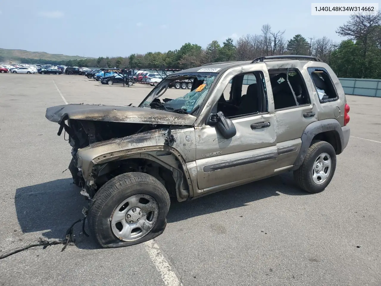 1J4GL48K34W314662 2004 Jeep Liberty Sport