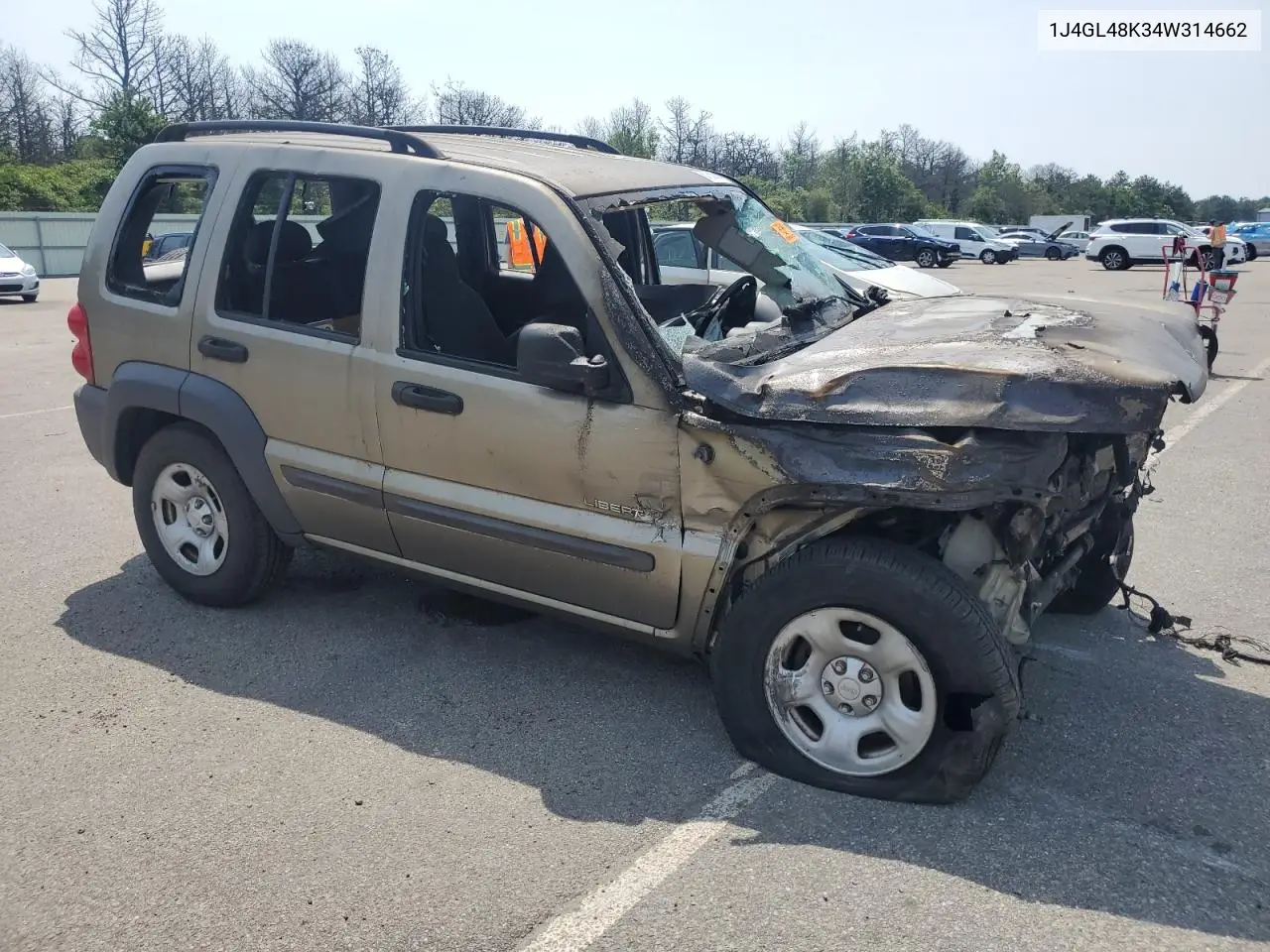 1J4GL48K34W314662 2004 Jeep Liberty Sport