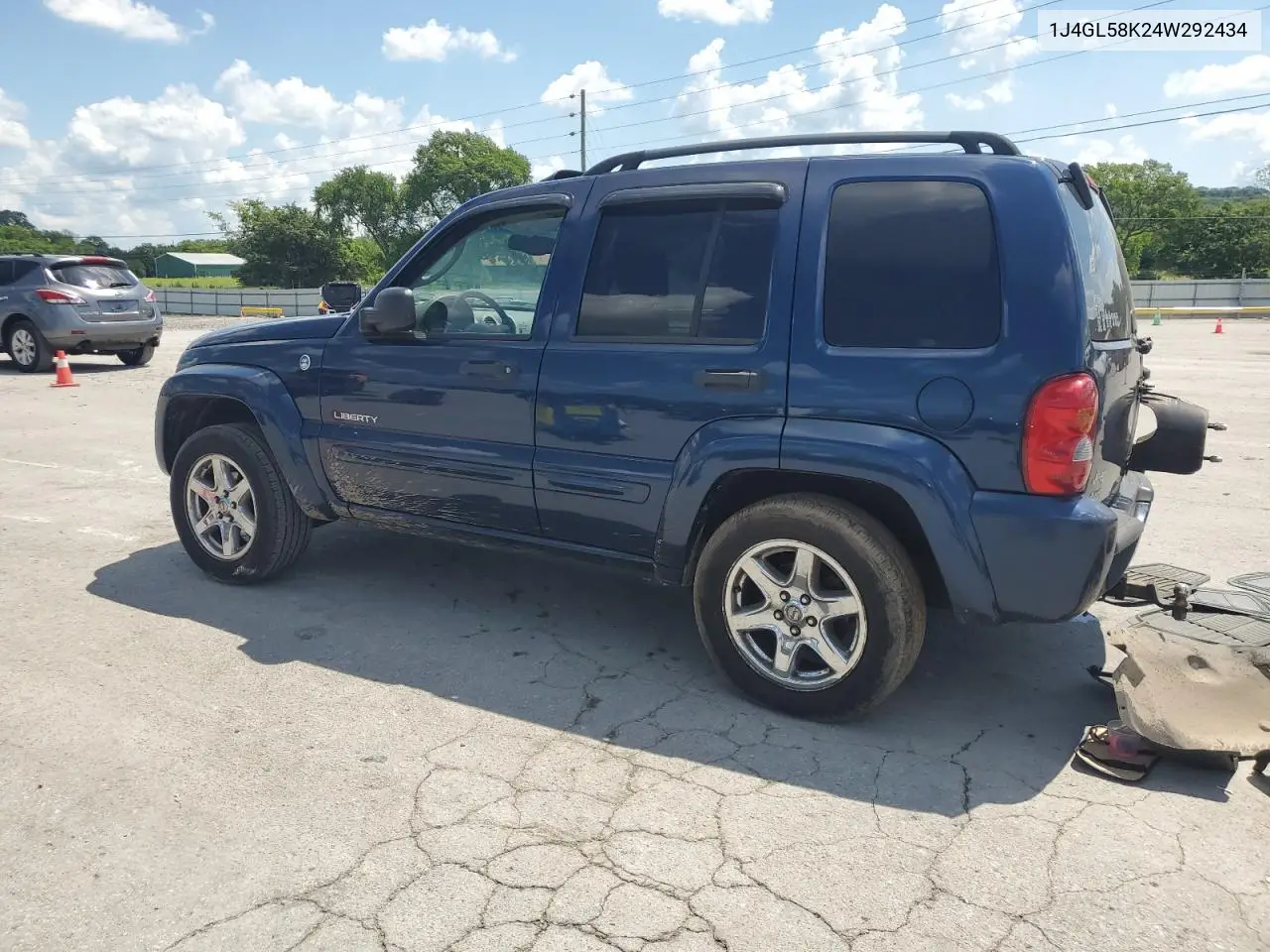 2004 Jeep Liberty Limited VIN: 1J4GL58K24W292434 Lot: 63335985