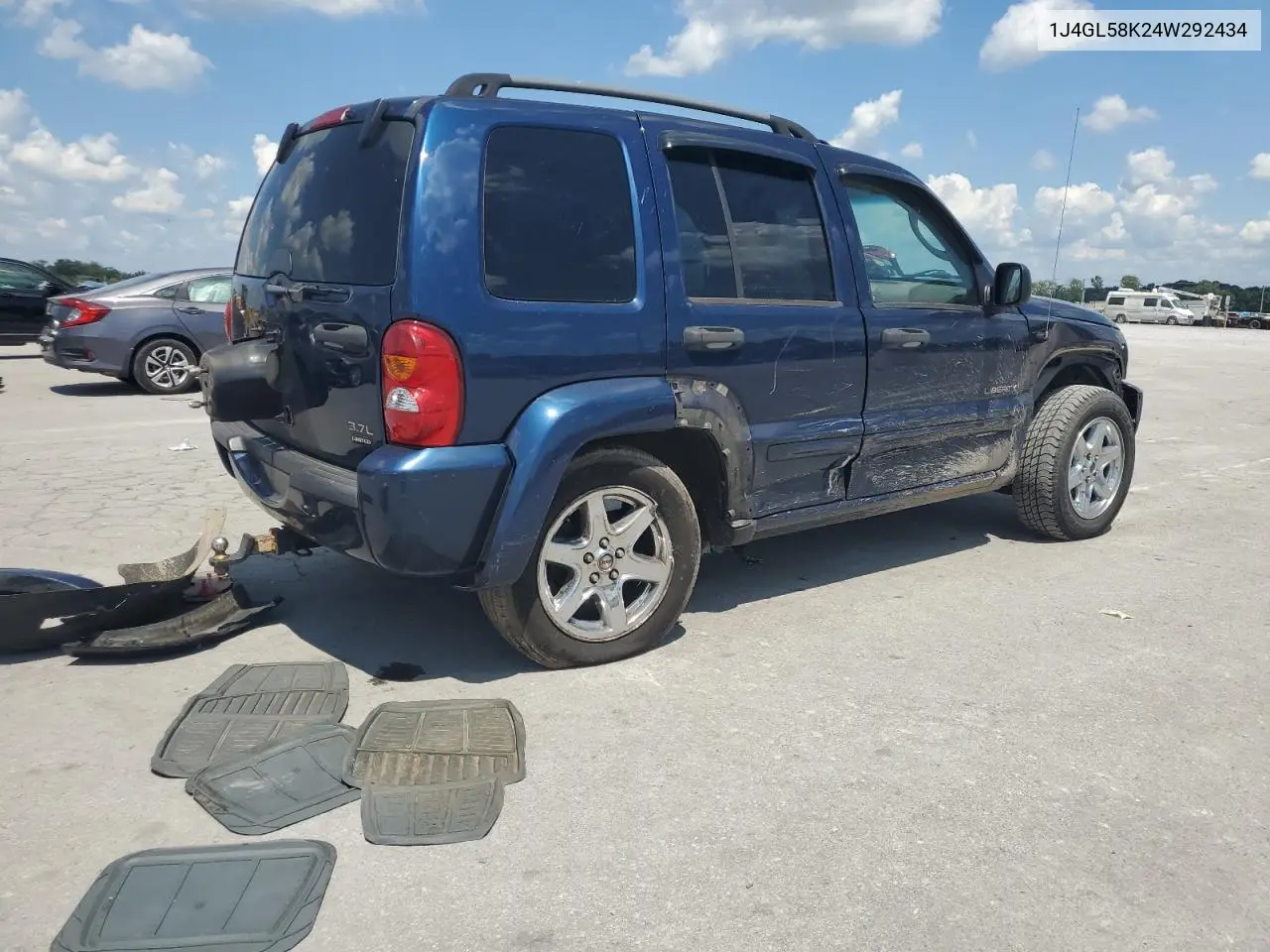 2004 Jeep Liberty Limited VIN: 1J4GL58K24W292434 Lot: 63335985