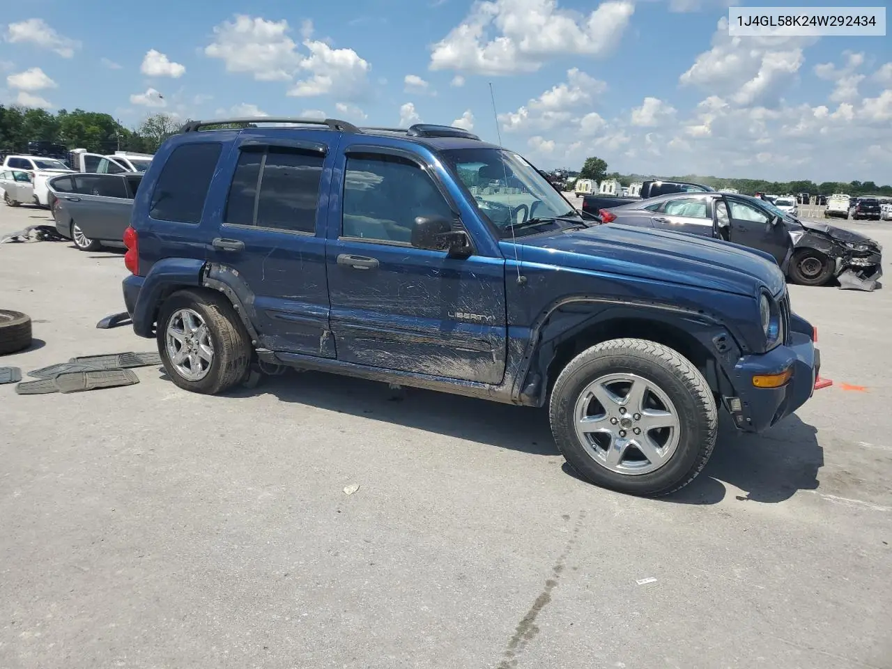 2004 Jeep Liberty Limited VIN: 1J4GL58K24W292434 Lot: 63335985