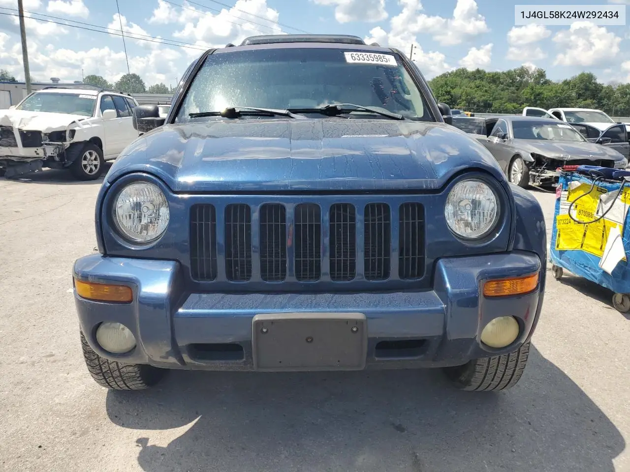 2004 Jeep Liberty Limited VIN: 1J4GL58K24W292434 Lot: 63335985
