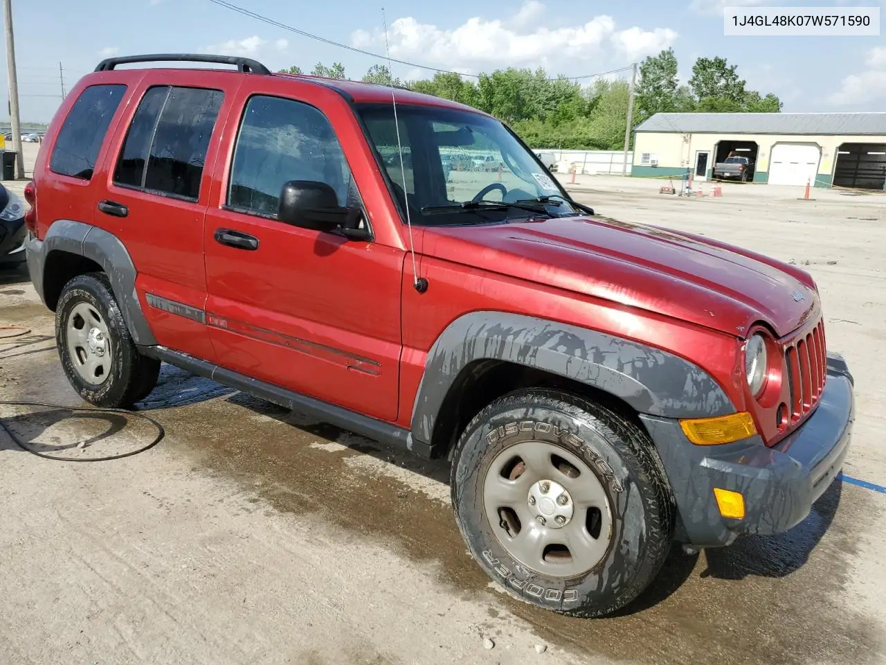 2007 Jeep Liberty Sport VIN: 1J4GL48K07W571590 Lot: 57428715