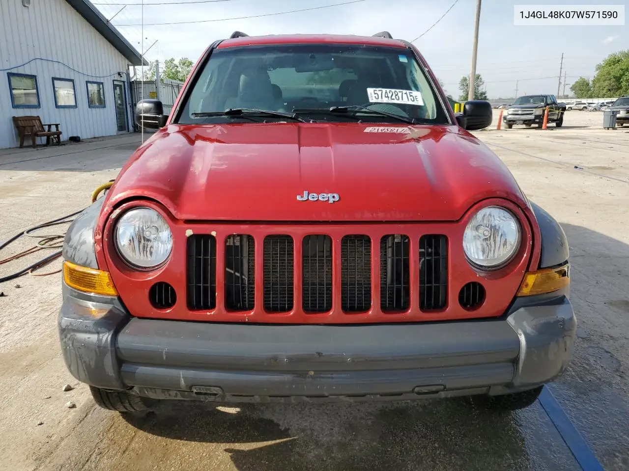 2007 Jeep Liberty Sport VIN: 1J4GL48K07W571590 Lot: 57428715