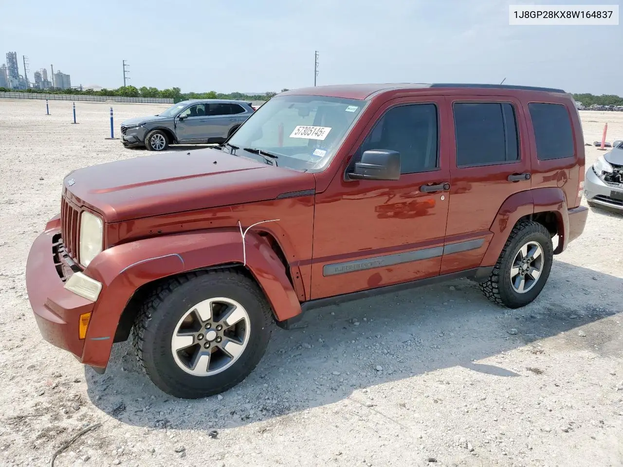 2008 Jeep Liberty Sport VIN: 1J8GP28KX8W164837 Lot: 57305145