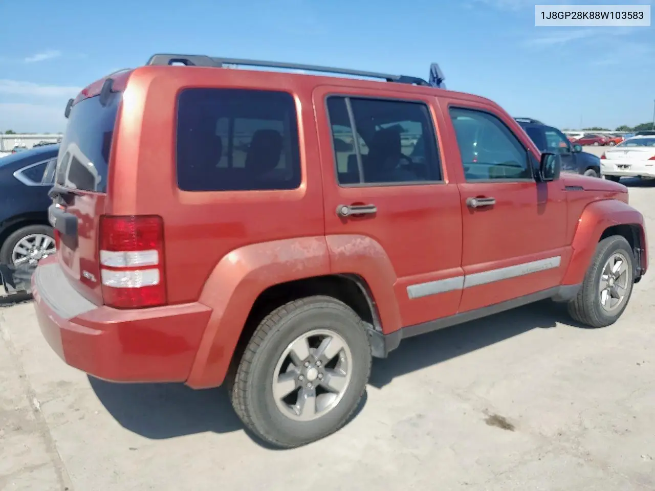 2008 Jeep Liberty Sport VIN: 1J8GP28K88W103583 Lot: 65743115