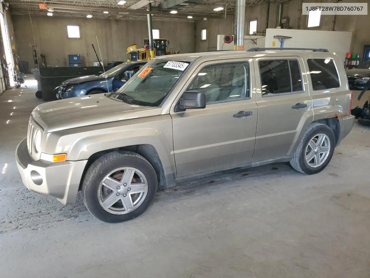 2008 Jeep Patriot Sport VIN: 1J8FT28W78D760767 Lot: 57103345