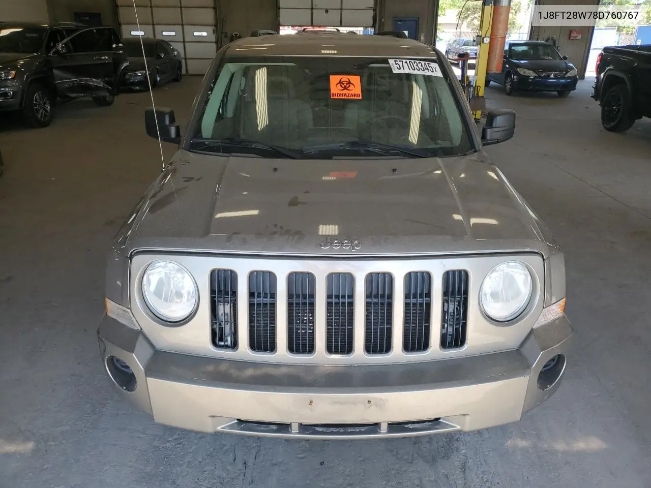 2008 Jeep Patriot Sport VIN: 1J8FT28W78D760767 Lot: 57103345