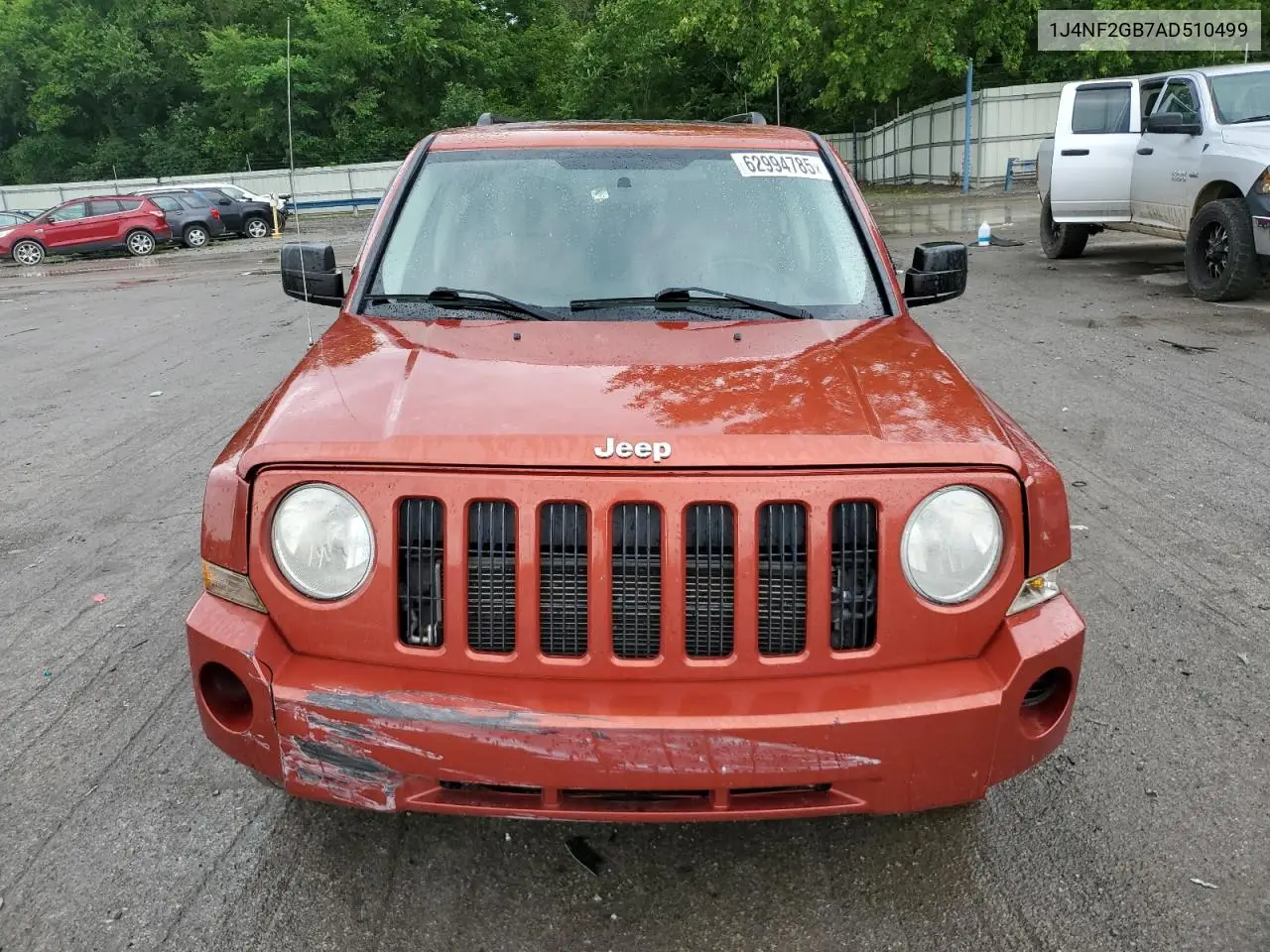2010 Jeep Patriot Sport VIN: 1J4NF2GB7AD510499 Lot: 62994785