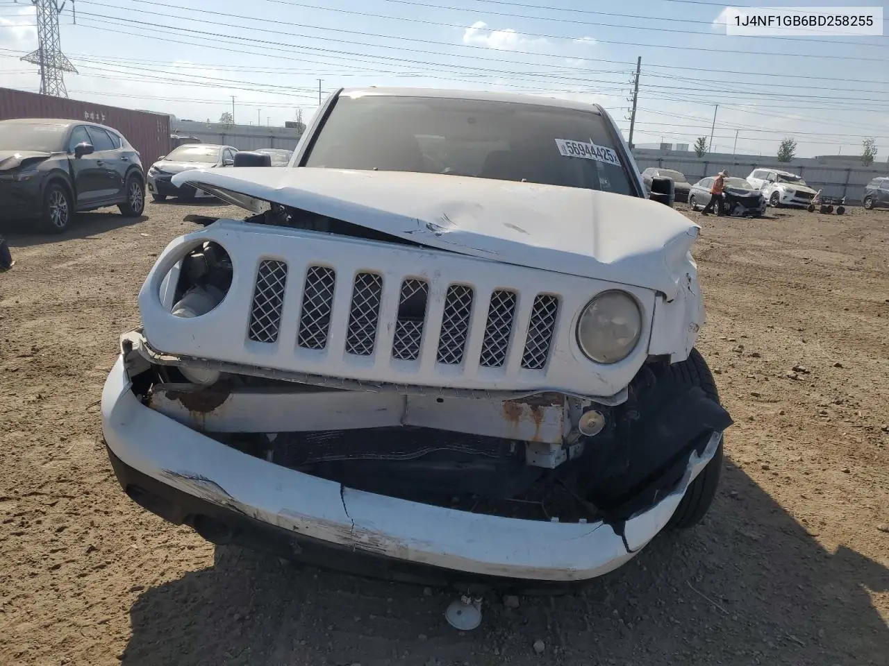 2011 Jeep Patriot Sport VIN: 1J4NF1GB6BD258255 Lot: 56944425