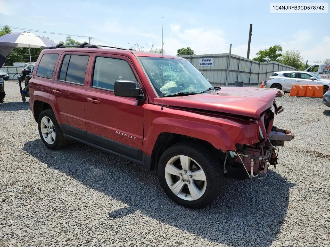 2012 Jeep Patriot Latitude VIN: 1C4NJRFB9CD578742 Lot: 62815845