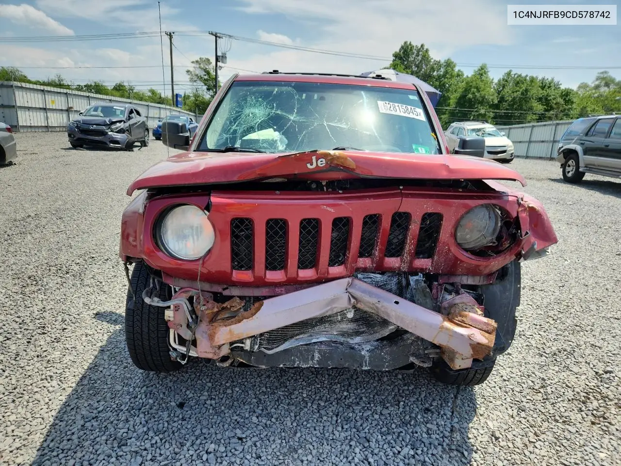 2012 Jeep Patriot Latitude VIN: 1C4NJRFB9CD578742 Lot: 62815845