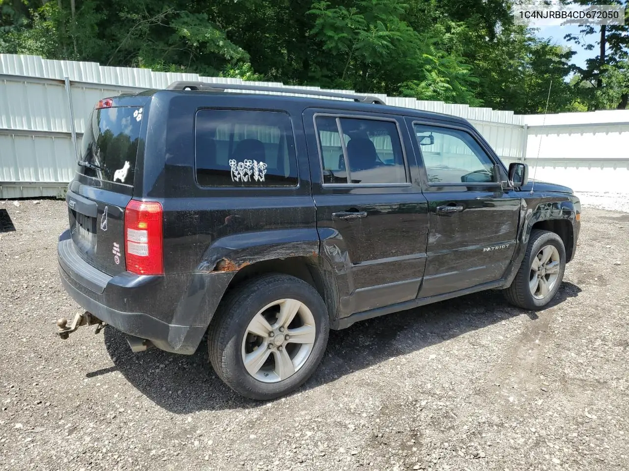 2012 Jeep Patriot Sport VIN: 1C4NJRBB4CD672050 Lot: 63080835