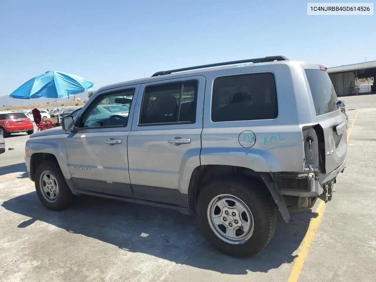 2016 Jeep Patriot Sport VIN: 1C4NJRBB4GD614526 Lot: 56717795