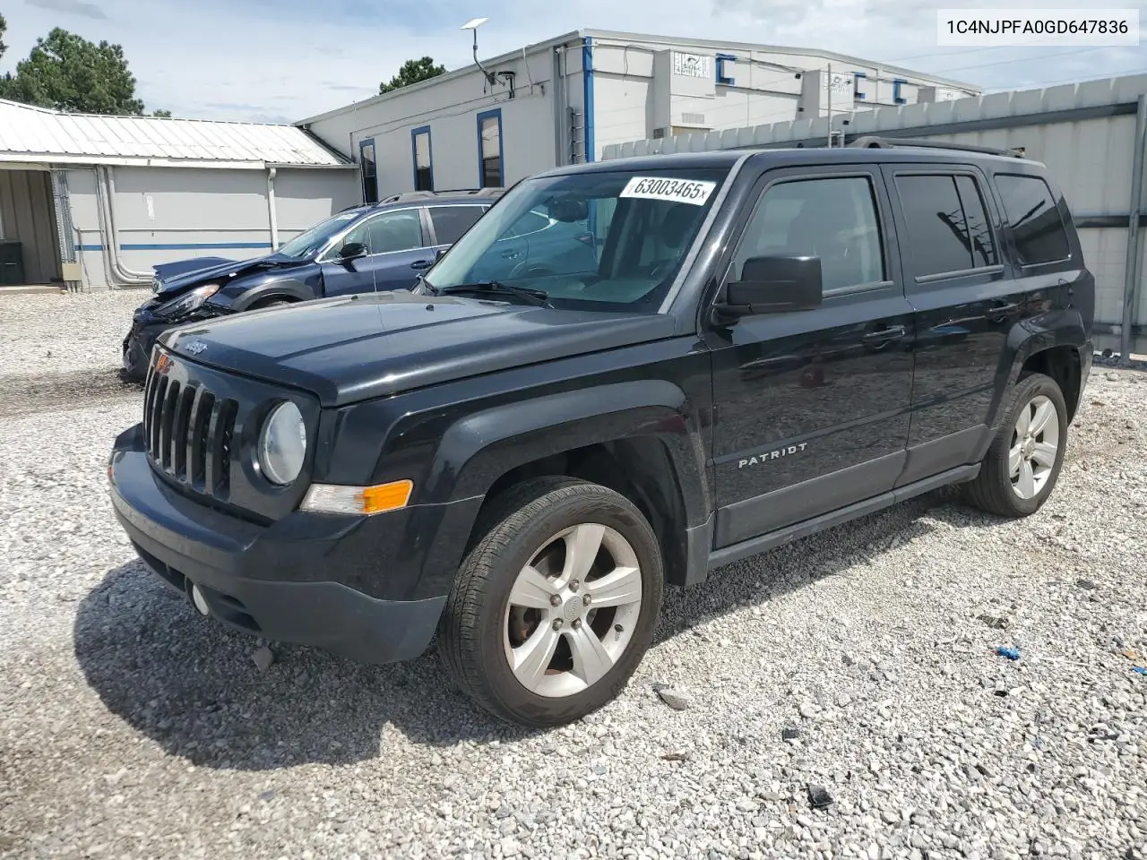 2016 Jeep Patriot Latitude VIN: 1C4NJPFA0GD647836 Lot: 63003465