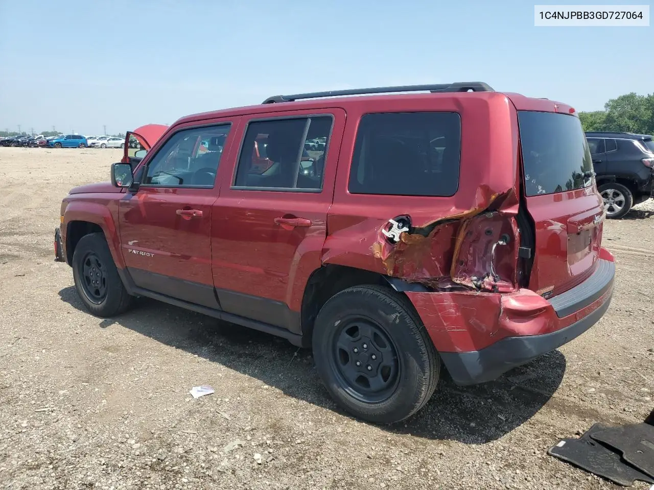 2016 Jeep Patriot Sport VIN: 1C4NJPBB3GD727064 Lot: 65708725
