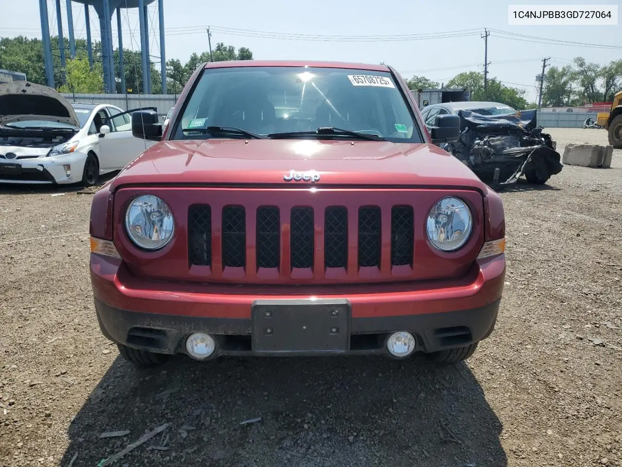 2016 Jeep Patriot Sport VIN: 1C4NJPBB3GD727064 Lot: 65708725