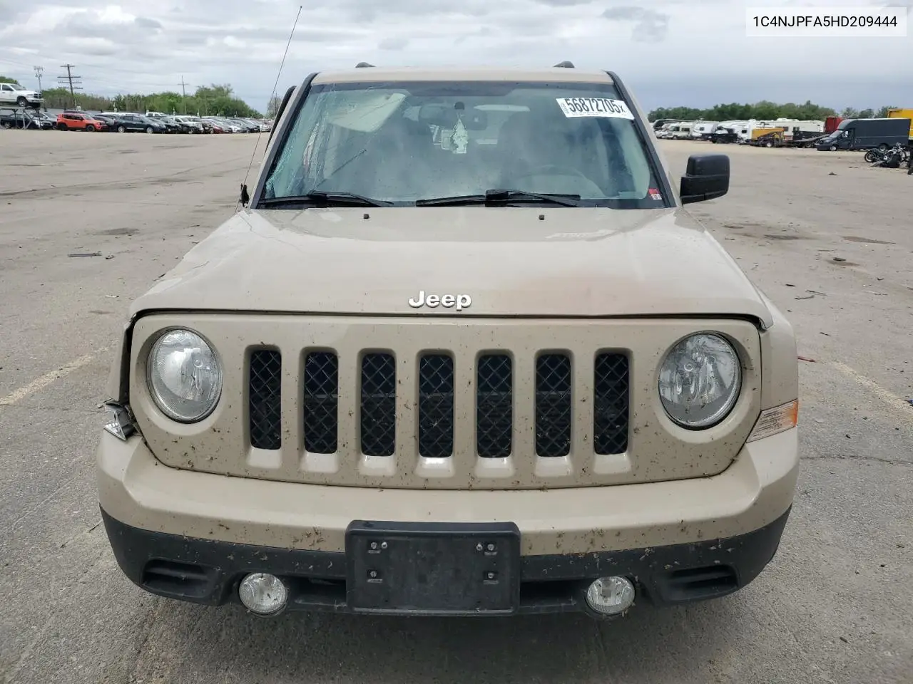 2017 Jeep Patriot Latitude VIN: 1C4NJPFA5HD209444 Lot: 56872705