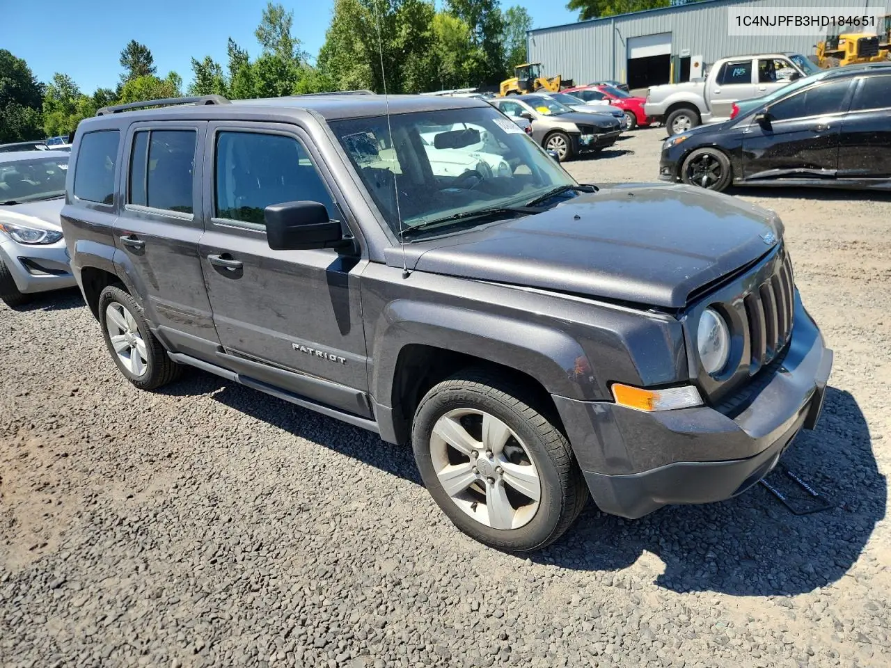2017 Jeep Patriot Latitude VIN: 1C4NJPFB3HD184651 Lot: 62400495