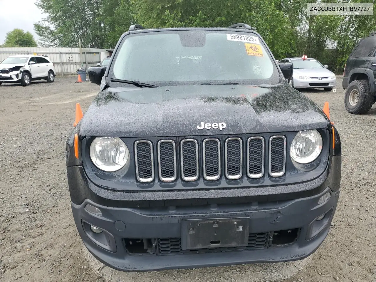 2015 Jeep Renegade Latitude VIN: ZACCJBBTXFPB97727 Lot: 56981825