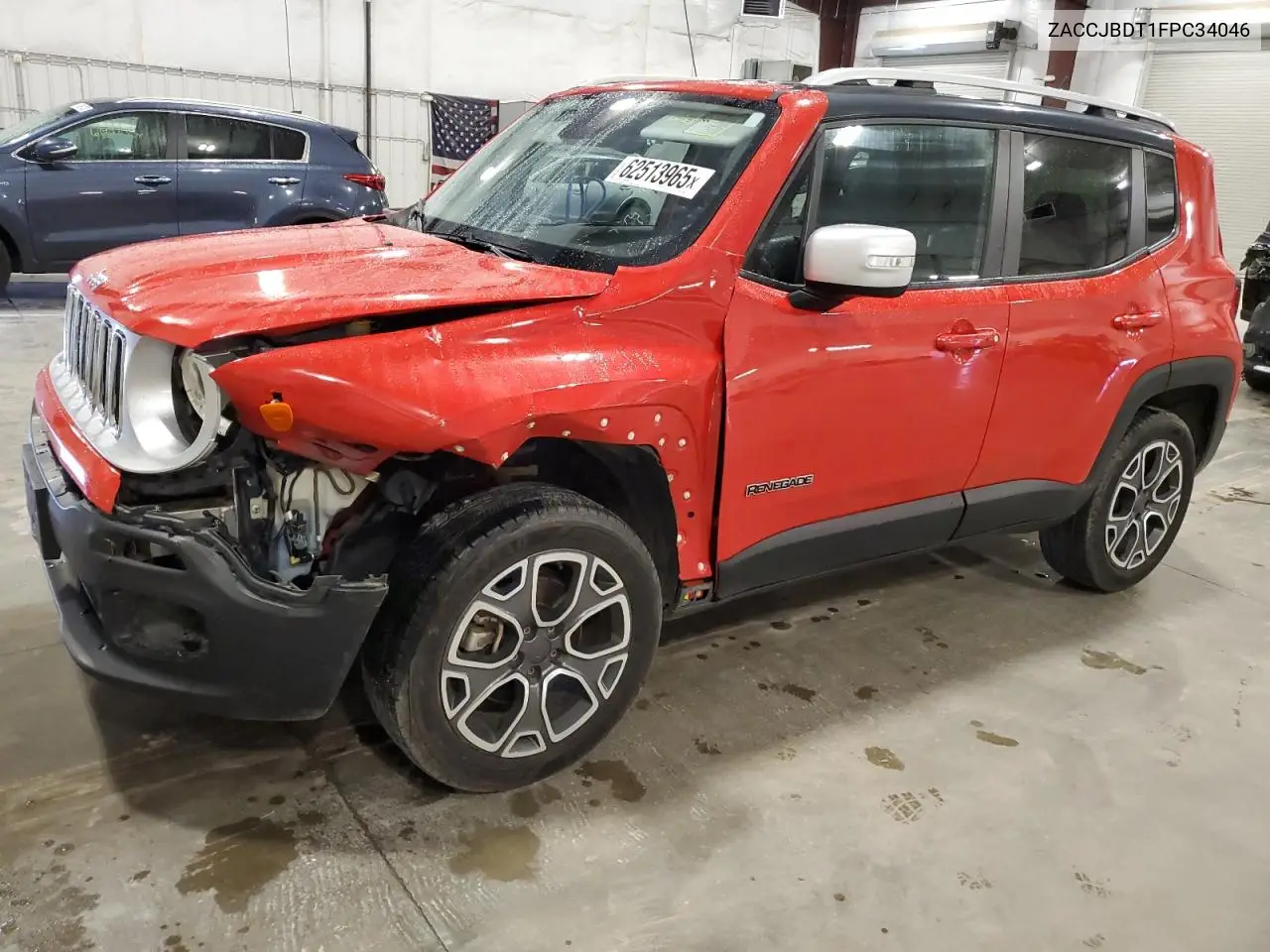 2015 Jeep Renegade Limited VIN: ZACCJBDT1FPC34046 Lot: 62513965