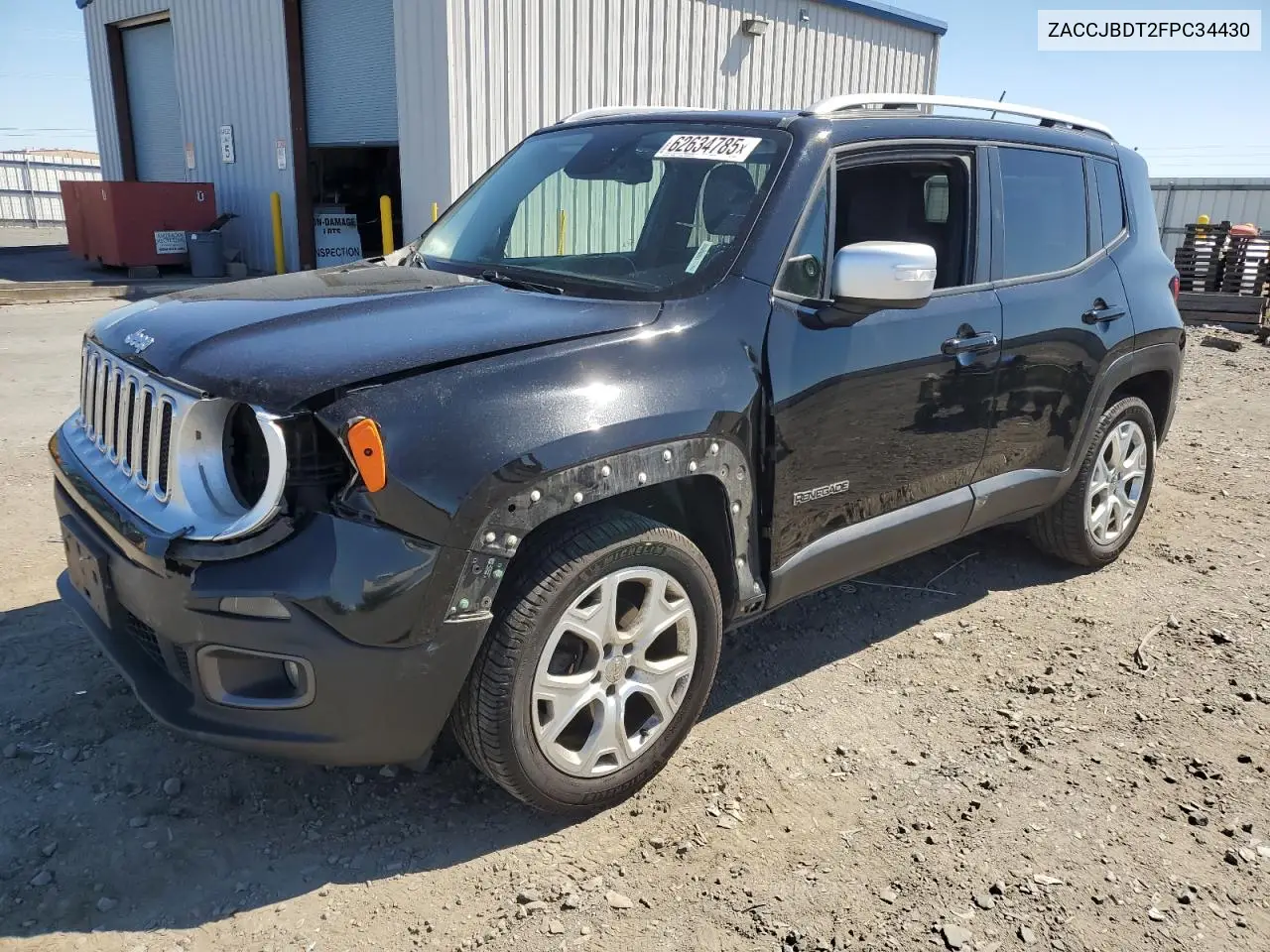 2015 Jeep Renegade Limited VIN: ZACCJBDT2FPC34430 Lot: 62634785