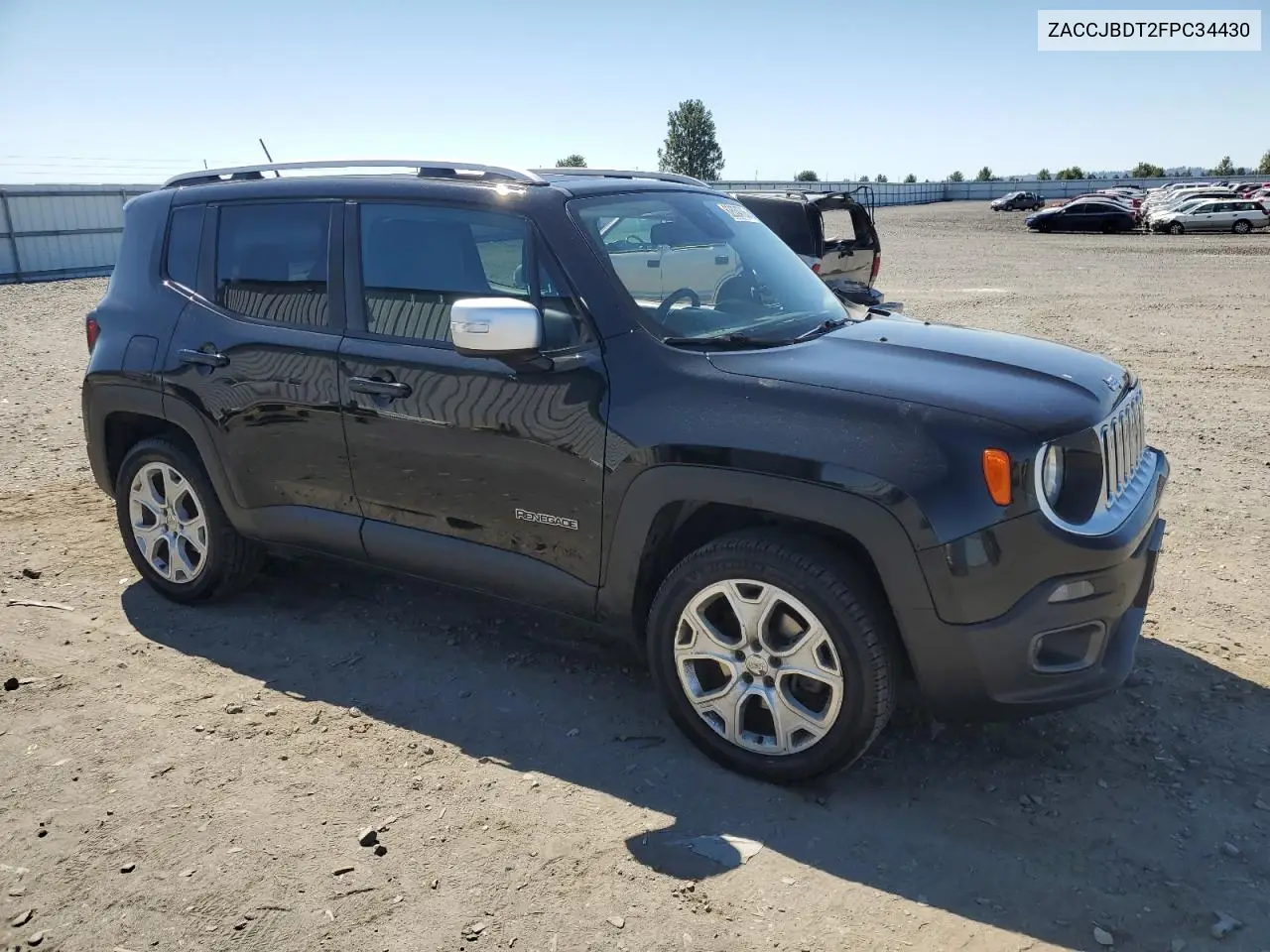2015 Jeep Renegade Limited VIN: ZACCJBDT2FPC34430 Lot: 62634785