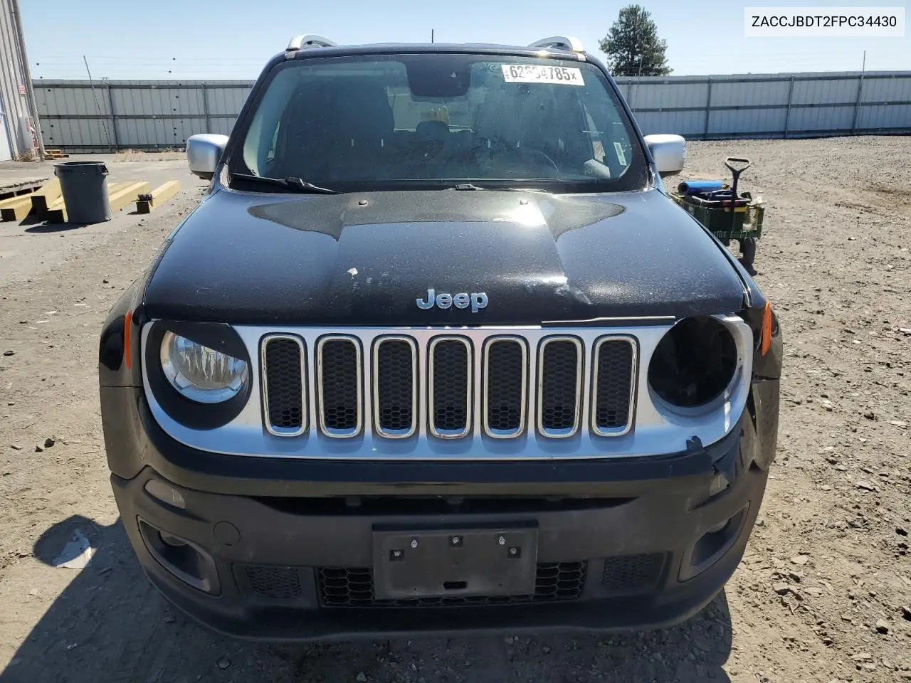 2015 Jeep Renegade Limited VIN: ZACCJBDT2FPC34430 Lot: 62634785
