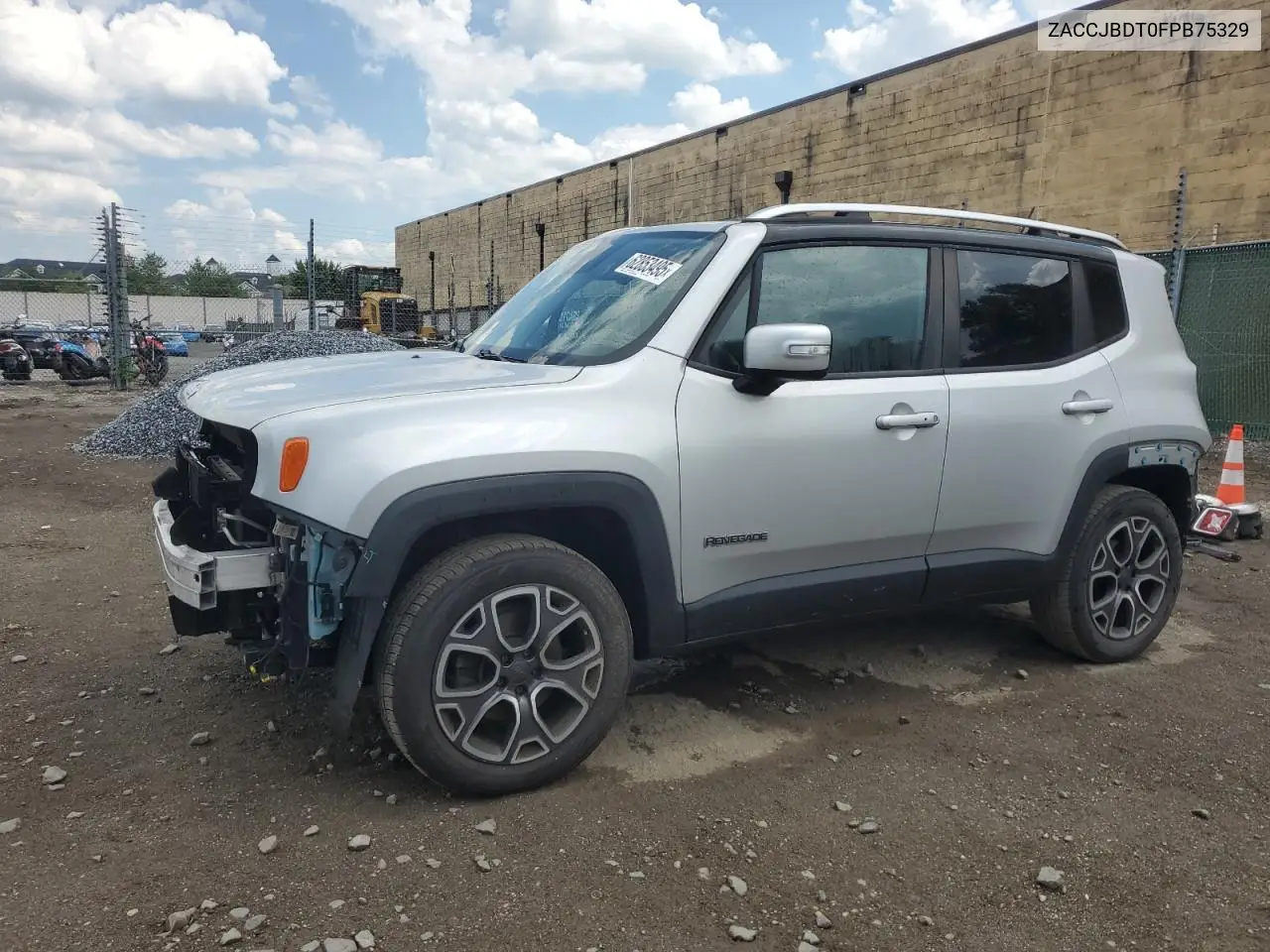 2015 Jeep Renegade Limited VIN: ZACCJBDT0FPB75329 Lot: 62853495