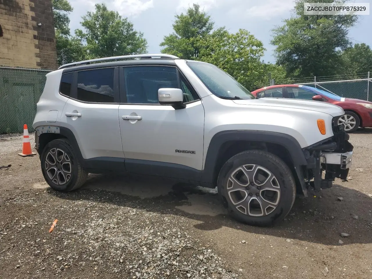 2015 Jeep Renegade Limited VIN: ZACCJBDT0FPB75329 Lot: 62853495