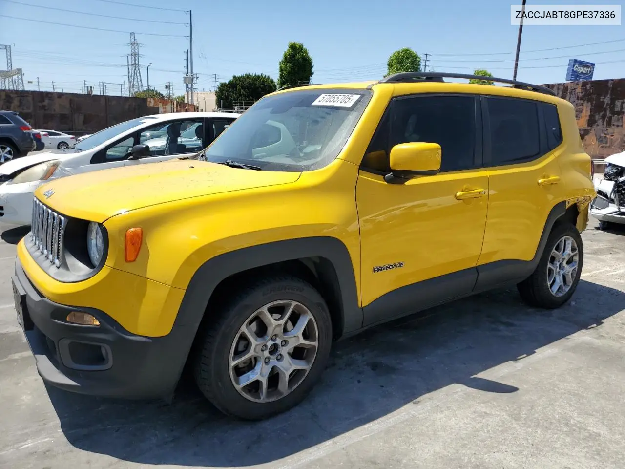 2016 Jeep Renegade Latitude VIN: ZACCJABT8GPE37336 Lot: 57055705