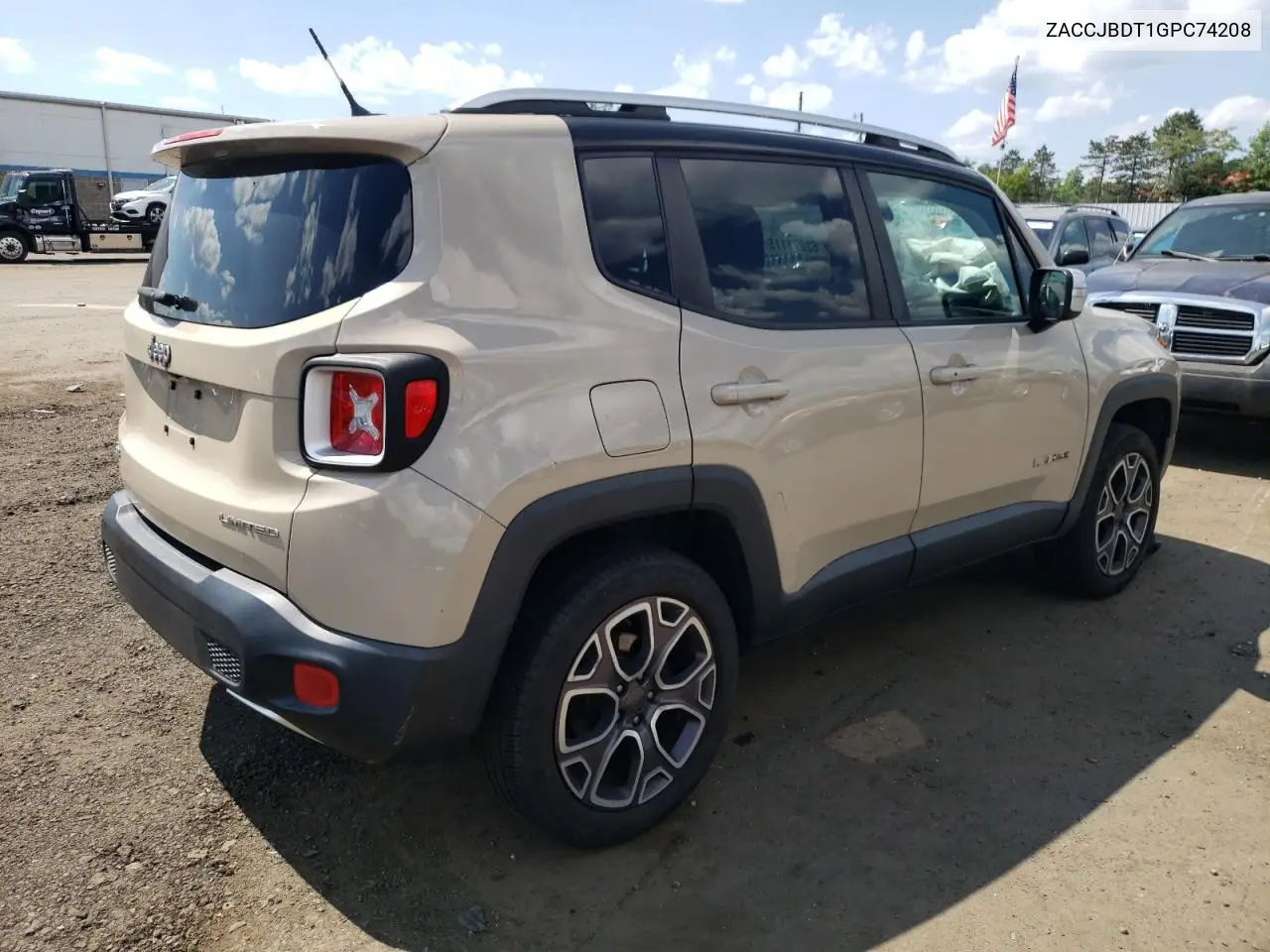 2016 Jeep Renegade Limited VIN: ZACCJBDT1GPC74208 Lot: 62271115