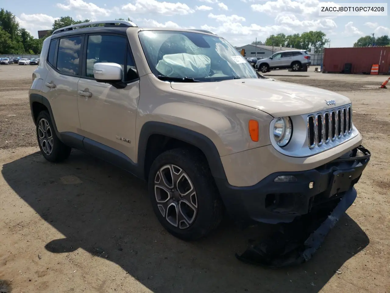 2016 Jeep Renegade Limited VIN: ZACCJBDT1GPC74208 Lot: 62271115