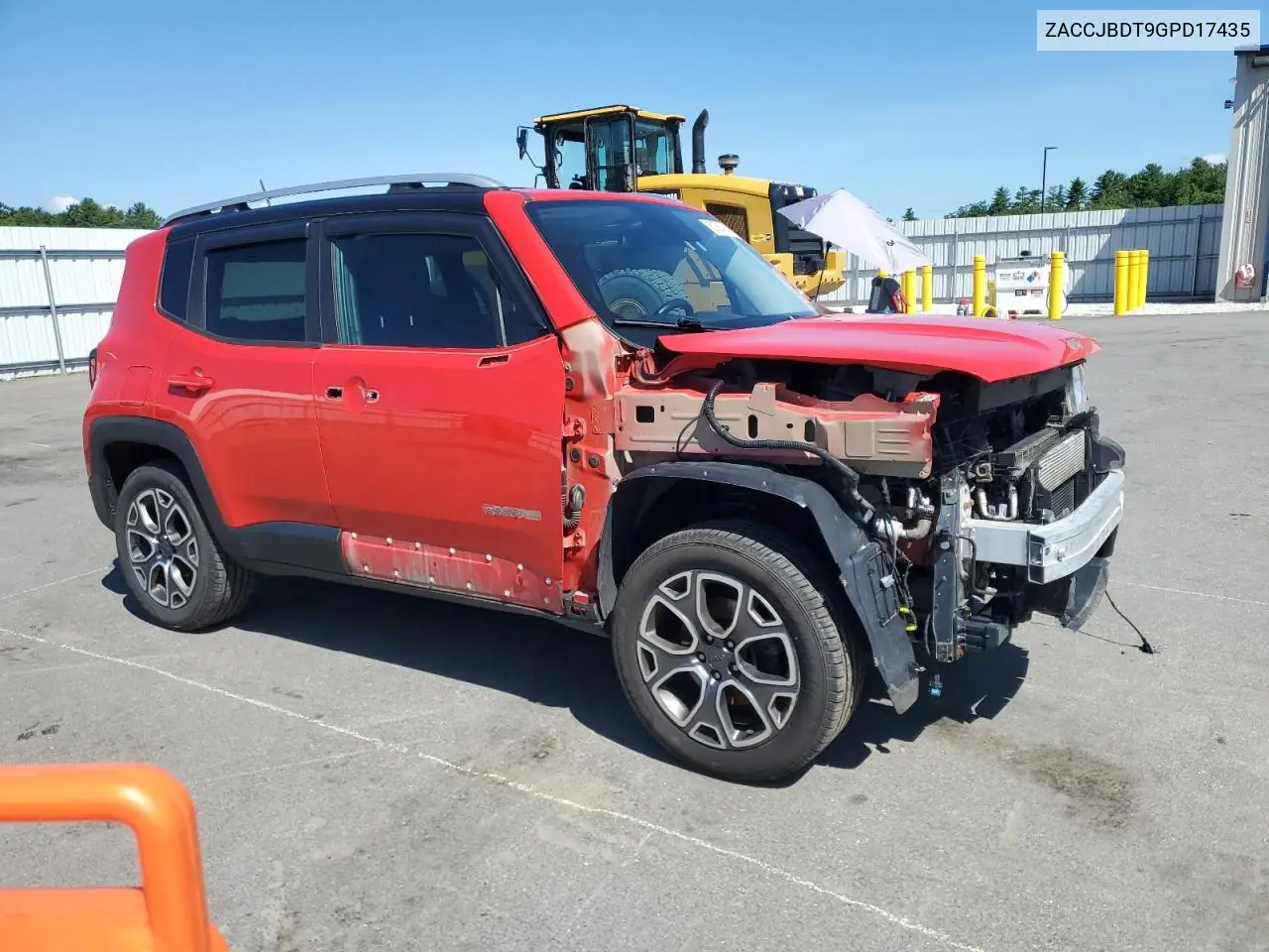 2016 Jeep Renegade Limited VIN: ZACCJBDT9GPD17435 Lot: 62564045