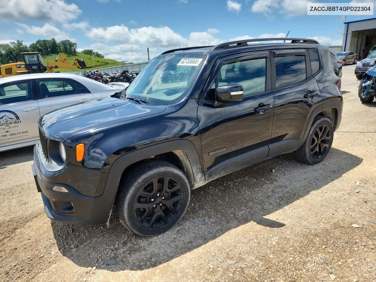 2016 Jeep Renegade Latitude VIN: ZACCJBBT4GPD22304 Lot: 62755665