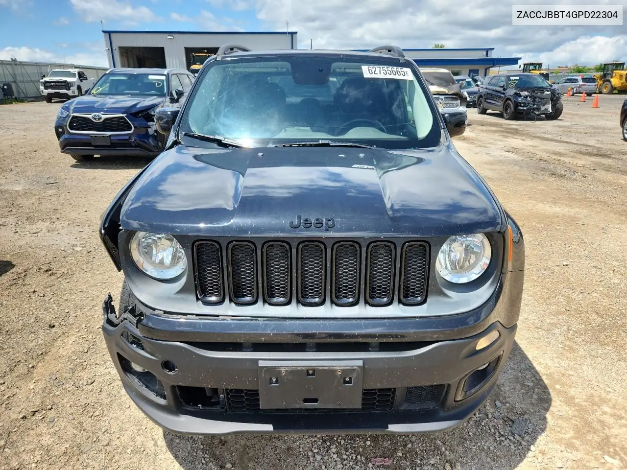 2016 Jeep Renegade Latitude VIN: ZACCJBBT4GPD22304 Lot: 62755665