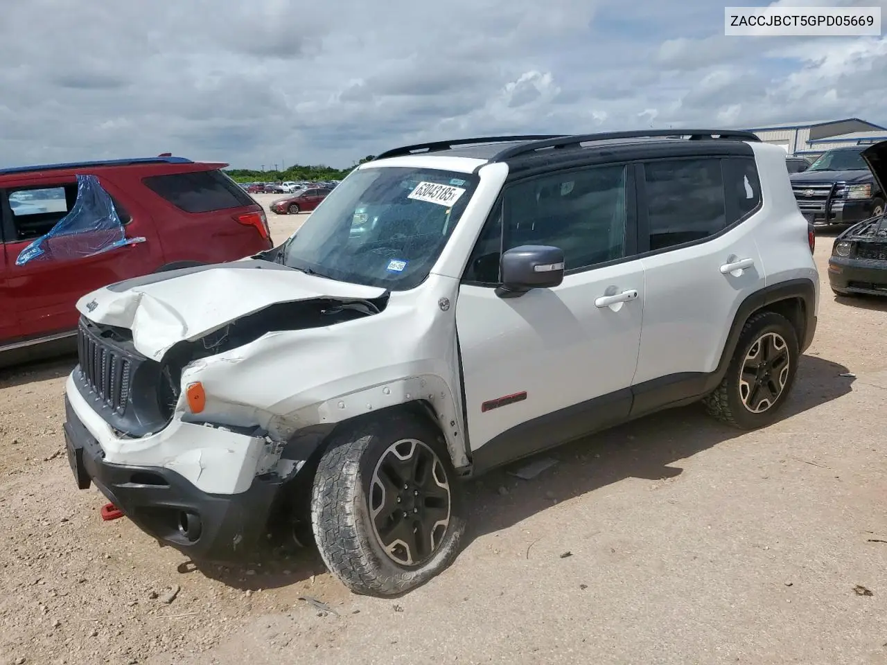 2016 Jeep Renegade Trailhawk VIN: ZACCJBCT5GPD05669 Lot: 63043185