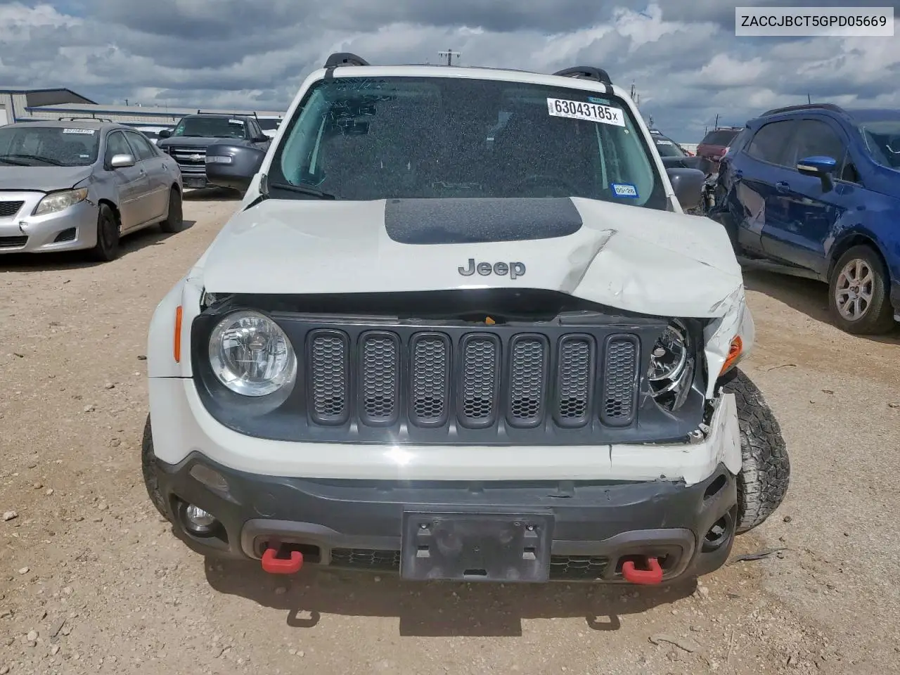 2016 Jeep Renegade Trailhawk VIN: ZACCJBCT5GPD05669 Lot: 63043185