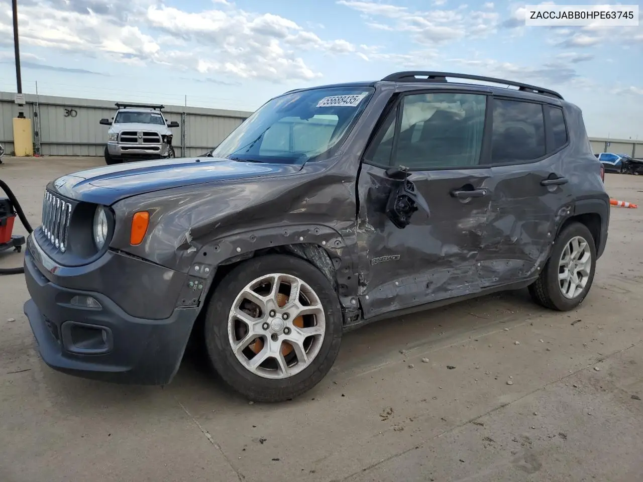 2017 Jeep Renegade Latitude VIN: ZACCJABB0HPE63745 Lot: 55688435