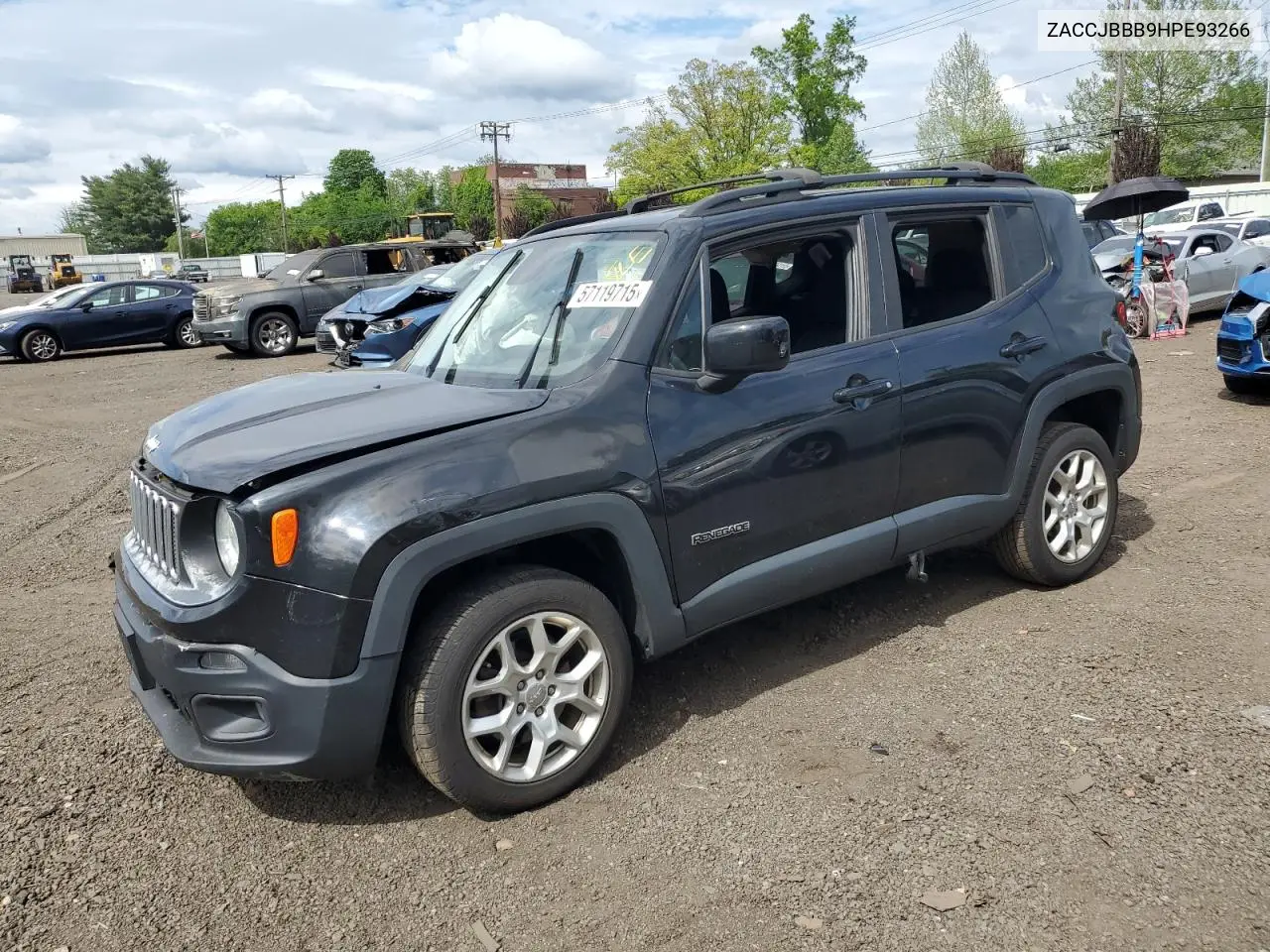 2017 Jeep Renegade Latitude VIN: ZACCJBBB9HPE93266 Lot: 57119715