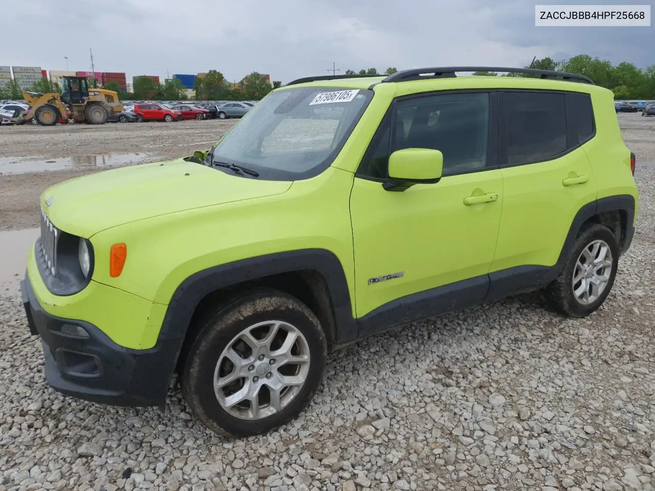 2017 Jeep Renegade Latitude VIN: ZACCJBBB4HPF25668 Lot: 57986105